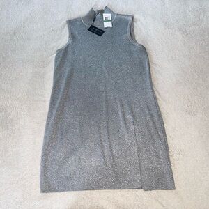 Shimmering Silver Mini Dress
